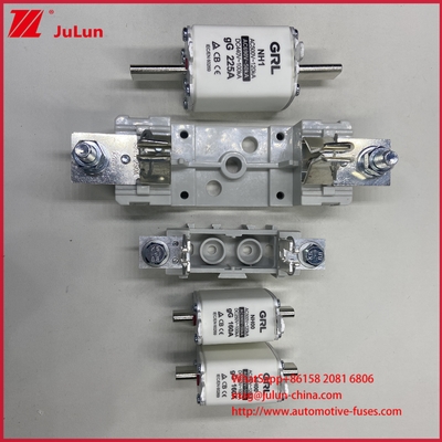 Cầu chì ống AR loại HRC nhanh AC500V 120KA Gốm Cầu chì lưỡi chảy NT00C/NT000 Chứng nhận CE 160A Phá vỡ cao/thấp