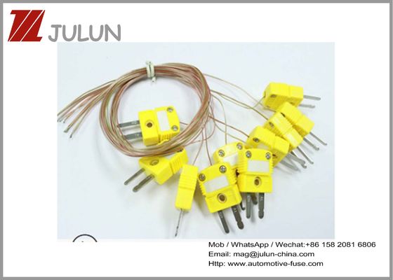 Đầu nối cặp nhiệt điện màu vàng OMEGA Loại K Dây đo nhiệt độ Ổ cắm dây cắm Đầu nối SMPW-K-M