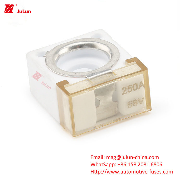 Bộ pin High Current Motorcycle Motorhome Crane 300A 500A 58V Quadrat Ceramic Battery Fuse