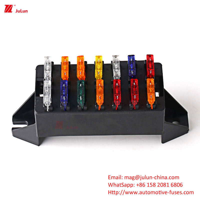 Kích thước bên ngoài Tiêu chuẩn EU UL 30A-500A Bolt Fuse Holder Fuse Box Automotive Circuit Protection Nylon Fuse Holder