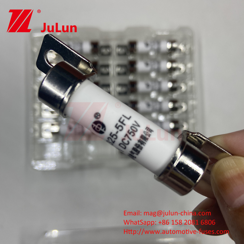 EV325 5FLL DC750V 10A 15A 20A Với Ex10A-100A EV sạc an toàn với CeramicSand ống bên ngoài