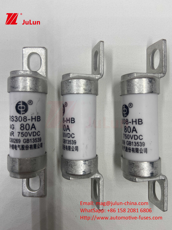 100A80A 750VDC Lưu trữ năng lượng 10A 25A 30A 50AEV Năng lượng Micro Fuse với bảo vệ thông minh cho hệ thống kéo điện