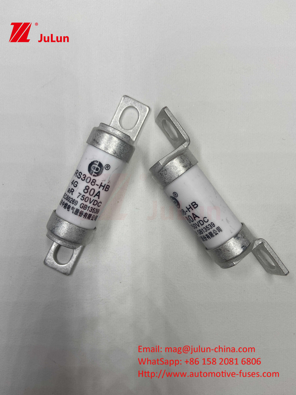 Các bộ an toàn EV gốm 750VDC cho ứng dụng sạc an toàn cho ô tô 63A25A 15A 30A 750VDC RS308 FUSE
