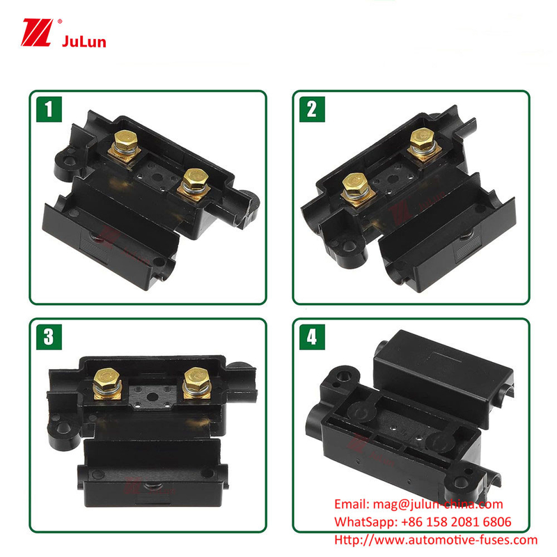 Eu UL Tiêu chuẩn Bolt loại đồng Auto Fuse Holder 30A-500A Auto Fuse Box Assembly