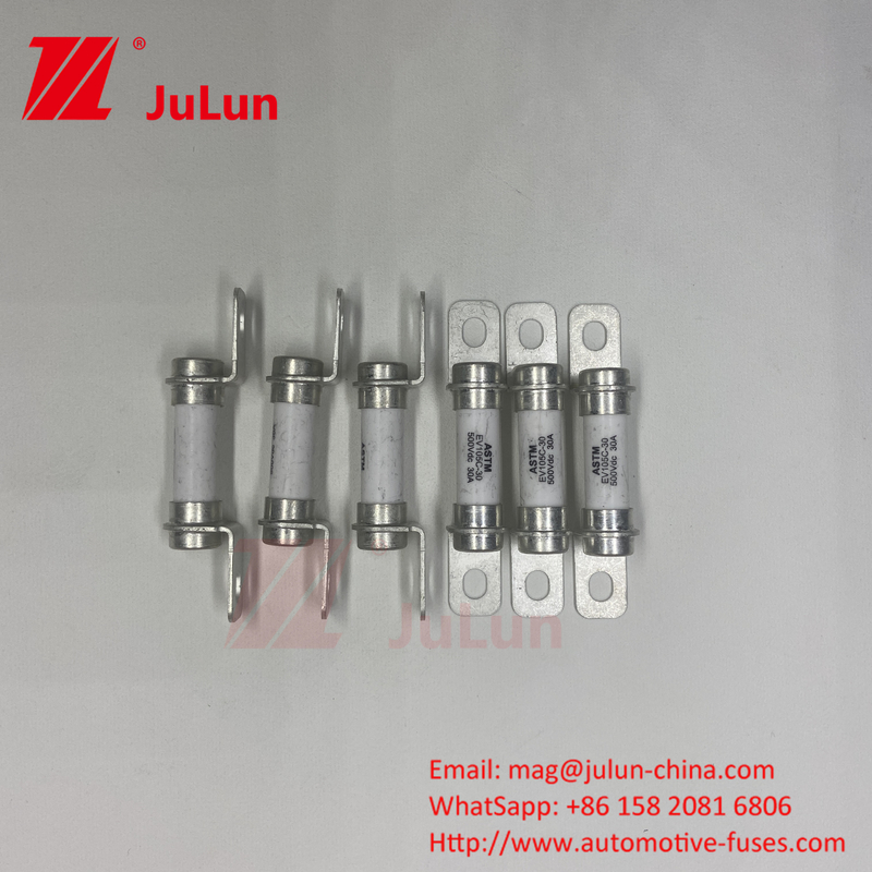 Ứng dụng ô tô Chiếc xe điện Fuse Xe hybrid 15A 500VDC Superior DC Breaking Capacity Fuse