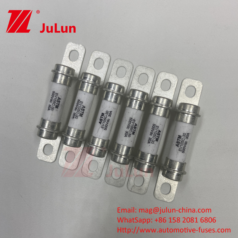 Bolts M6 Xe ô tô chất lượng cao DC xe tải xe điện lai 20A 10A 30A 500VDC Fuse