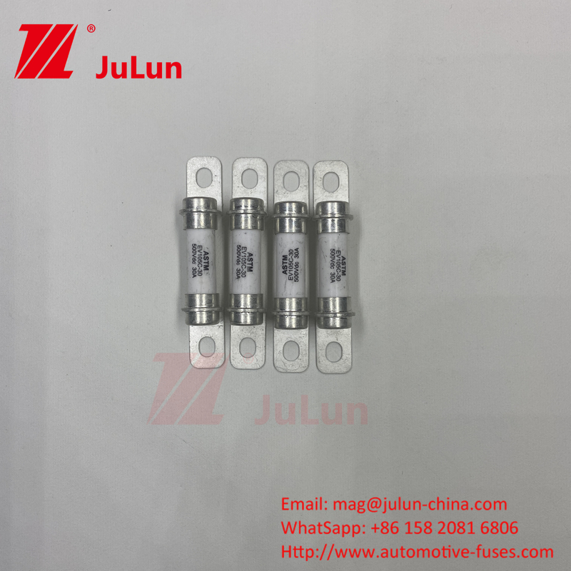 20A 500VDC Hệ thống chuyển đổi điện năng xe điện Hệ thống chuyển đổi điện năng xe điện Fuse nhanh 15A 30A 50A