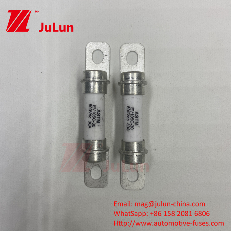 Hệ thống lưu trữ năng lượng pin Fuse Fuse DC 30A 50A Xe điện thuần túy 500VDC