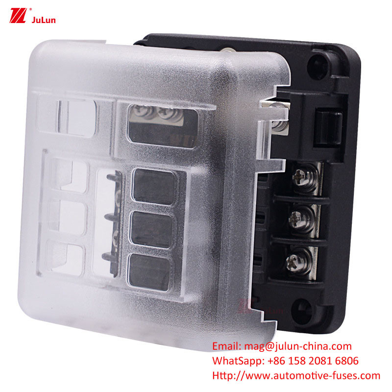 Eu UL Tiêu chuẩn Bolt-Type Copper Automotive Fuse Holder 30A-500A Máy cắt mạch tàu điện thiết lập lại bằng tay