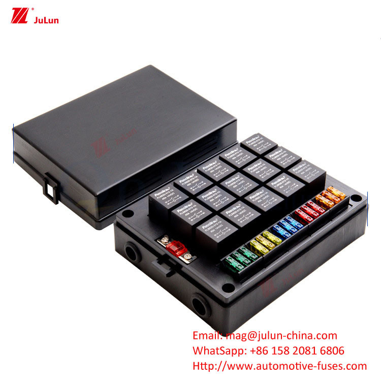 Hộp bảo hiểm xe hơi 10 chiều hàng đơn BX2103 50A Vàng Phụ tùng phụ tùng xe hơi Bộ giữ bảo hiểm EU UL Chứng nhận