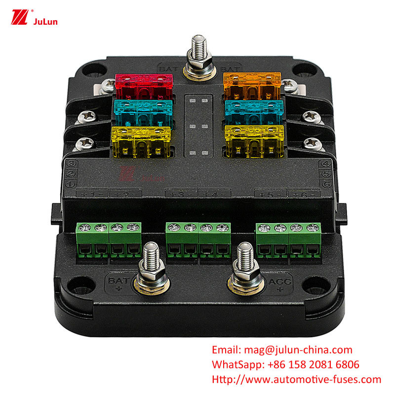 Eu UL tiêu chuẩn xe ô tô bộ ngắt mạch Bolt Fuse Holder 32V 30A-500A nhà nylon