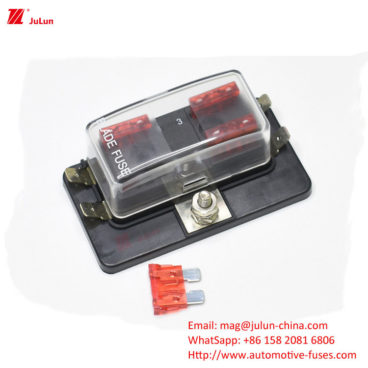 Đài Loan SCI New Car 4 Middle Insert Fuse Box 1 In 4 Out Fuse Holder R3-76-01-04 Chiếc xe ô tô