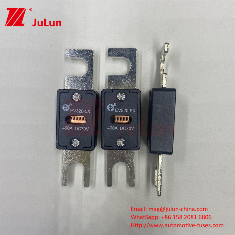Cầu chì loại bu lông gốm điện áp 70VDC EV320-5X-250A M6 M8