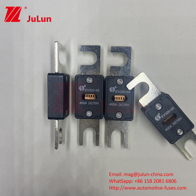 EV320-5X-350A-N 70VDC 6kA Ceramic Copper Electric Vehicle Fuse cho an toàn hệ thống kéo EV