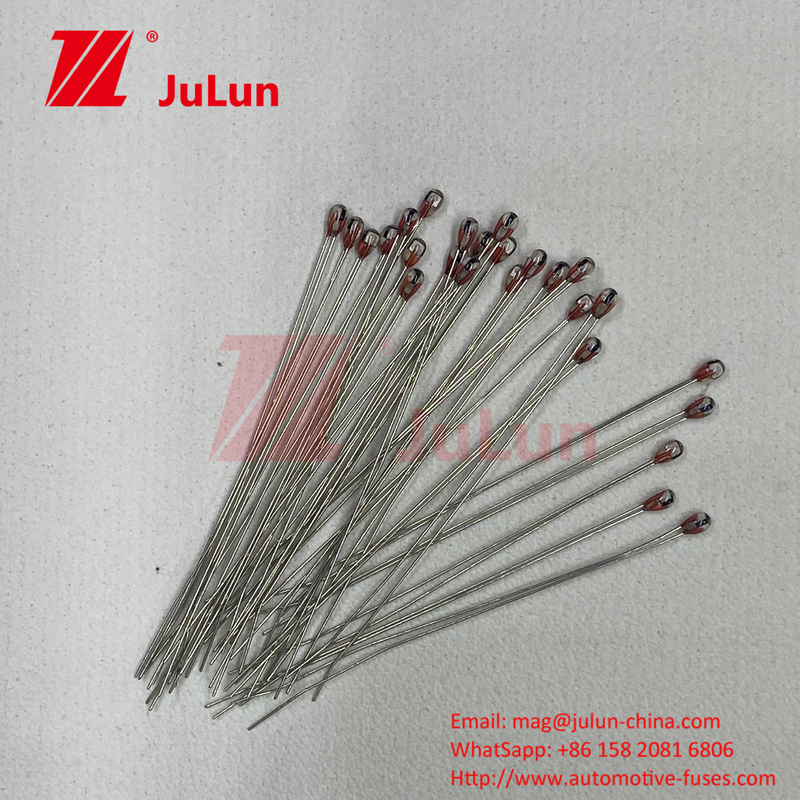 Bộ cảm biến nhiệt độ NTC Sợi sợi nhựa màu đỏ đo nhiệt độ Thermistor Bộ cảm biến nhiệt độ 100K3950