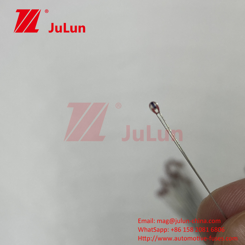 R25=5K 1% MF52B Sợi kim loại Đen nhỏ Thermistor đầu đen 10K50K100K Smart Water Cup Charging Bank