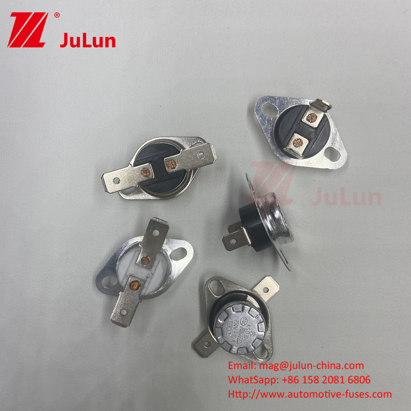 KSD301 130 °C Chuyển đổi nhảy bền với vòng đời ≥100000 lần và loại liên lạc đóng bình thường