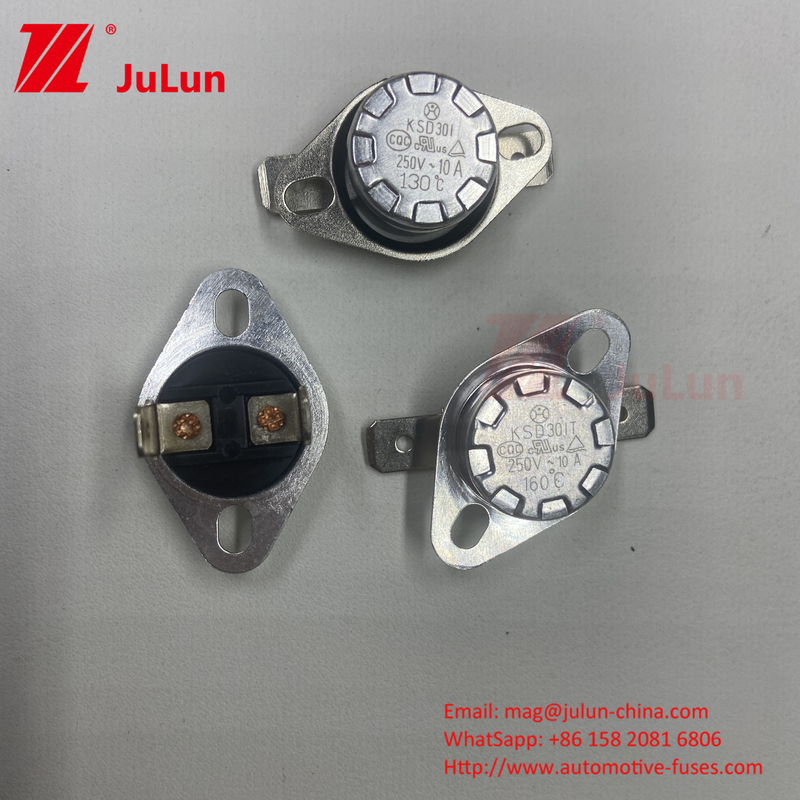 KSD301 / KSD302 Nhiệt độ Khóa bình thường Chuyển đổi nhảy Máy sưởi gió Bimetal Snap Action Thermostat KSD301 Bimetal Therma