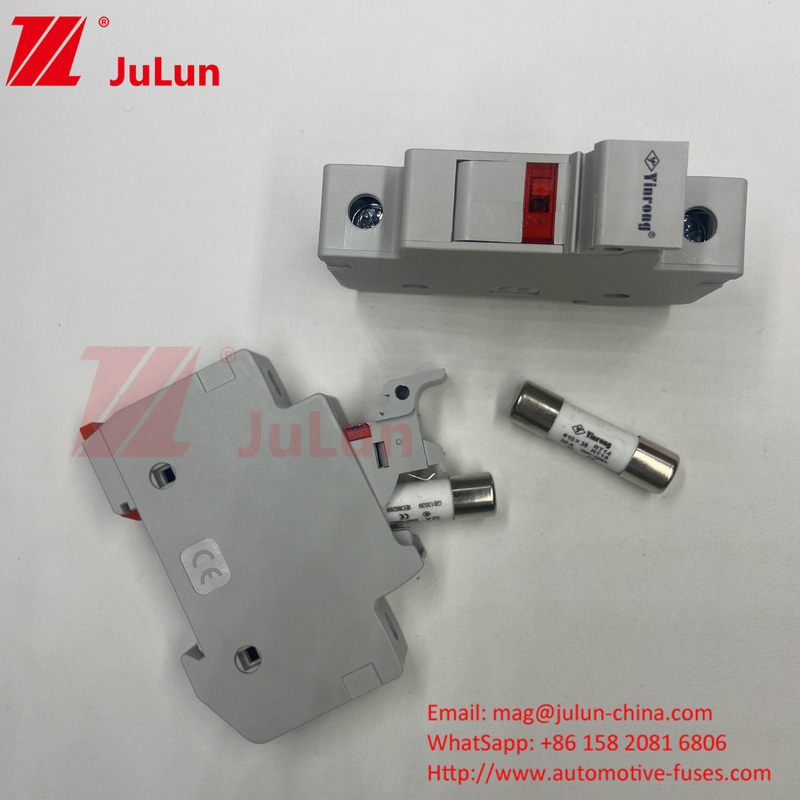 10x38mm 32A Silver Element Solar Fuse For Photovoltaic RT18-32X 10 * 38mm Cylindrical Fuse Holder với 32A 690V Low