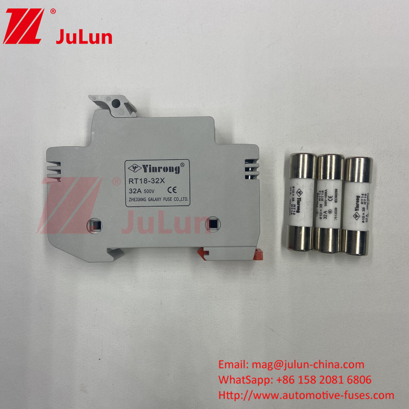 TUV CE 10 * 38mm DC 1000V Photovoltaic Fuse mặt trời 20A với bảo vệ LED Fuse Holder cho Inverter mặt trời