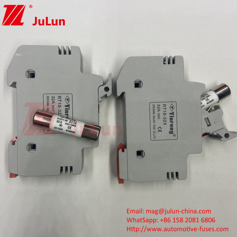 10A-63A Fuse hình trụ để bảo vệ hệ thống năng lượng mặt trời Fuse mặt trời DC 1000V PV 6A 10A 15A 20A 25A 30A Năng lượng cao