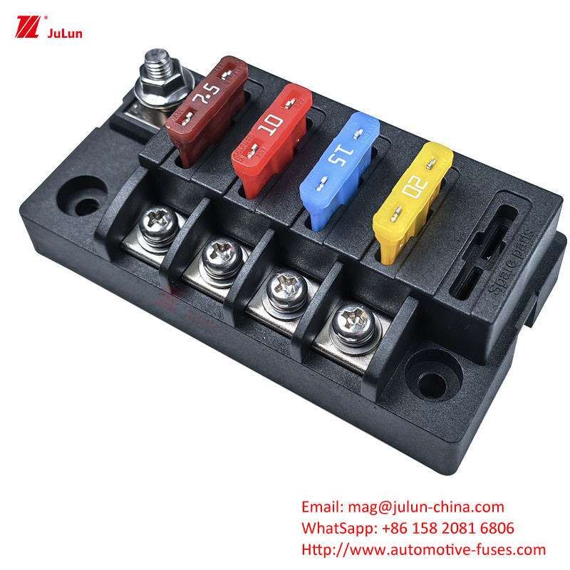 Các bộ phận xe hạng nặng 30A-500A Điện áp định số 32V Khóa bảo vệ mạch Fuse Box cho nhà máy điện