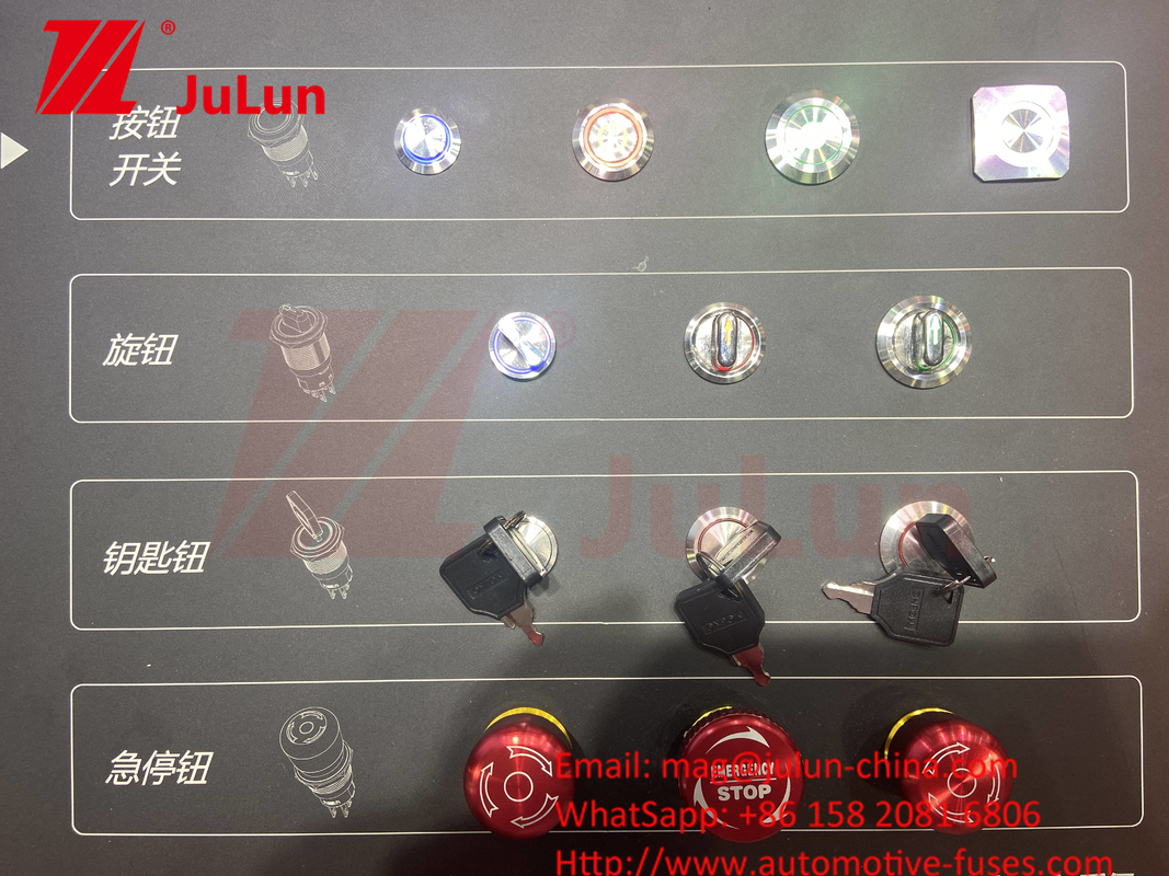 IP65 tự khóa kim loại thép không gỉ 10/12/16/22mm Động cơ chuyển đổi nút bấm nhỏ