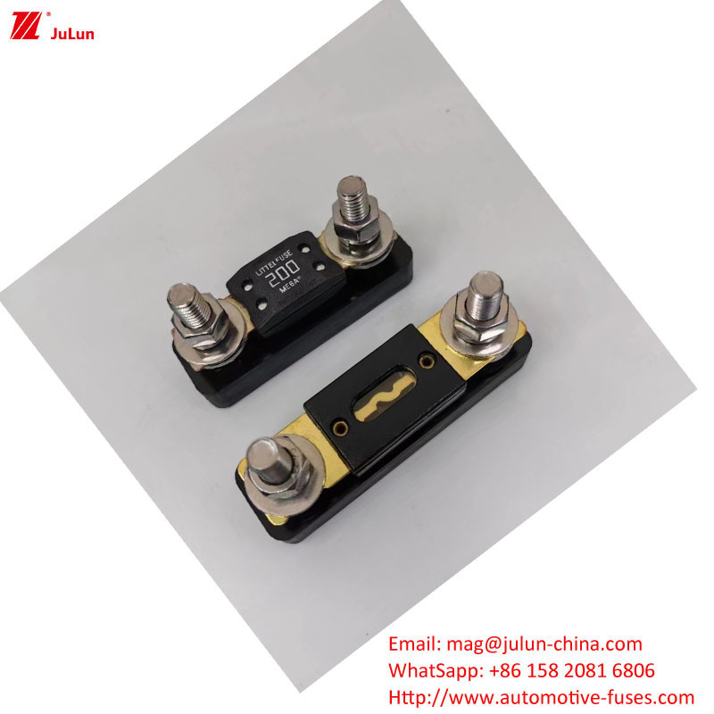 Eu UL Máy cắt mạch tăng cường thiết lập lại bằng tay 30A-500A32V Máy giữ bộ an toàn ô tô Vật liệu nhựa / vỏ nylon