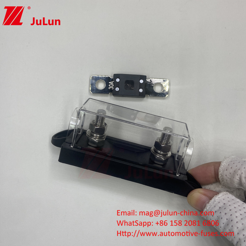 ABS Sữa kẽm đồng 5mm 20mm 20A Fuse Holder cho 24VDC 32VDC 72VDC
