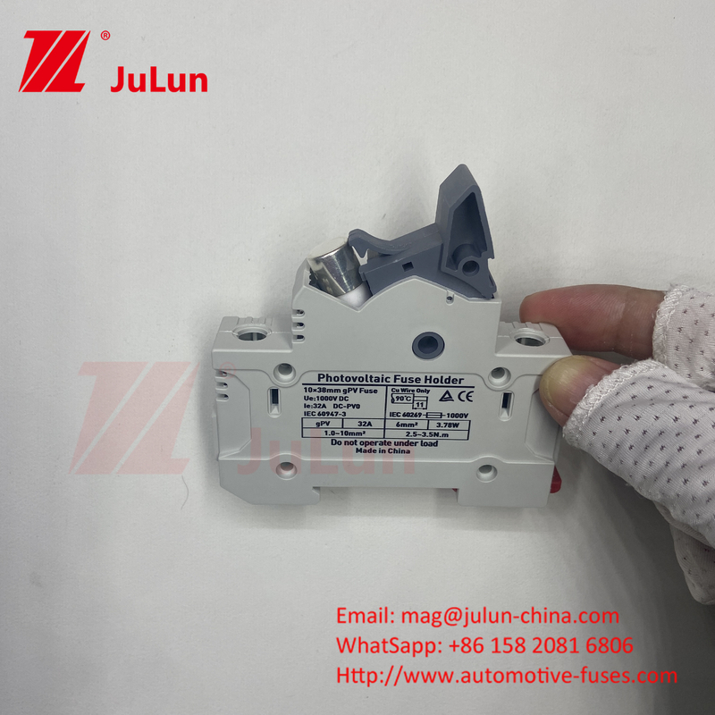 AC RT18-32X Giá đỡ cầu chì Fusibles Hộp cơ sở 10x38MM 500V Thổi nhanh gốm RO15 RT18 DIN Rail Moun Giá đỡ cầu chì đơn