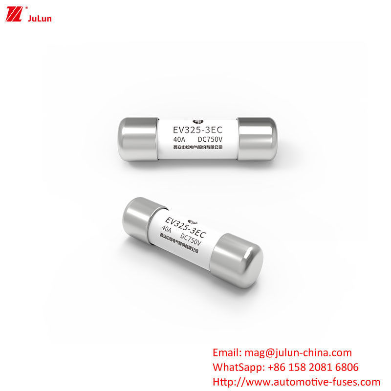 EV325-3EC 750V 20KA Bộ an toàn xe điện 10A-50A Bộ an toàn ống đầu phẳng