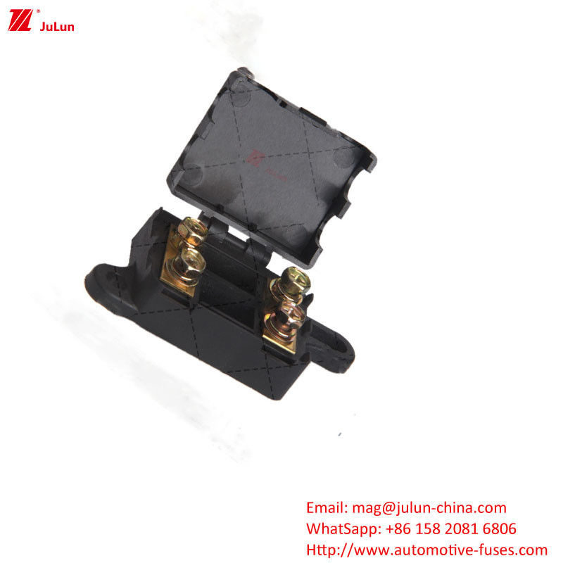Máy ô tô Fuse Holder Socket Base Connector 30A-500A 32V Một cực Hai cực với vỏ nhựa