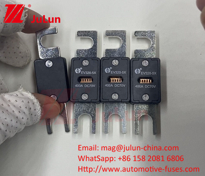 EV320 100A 200A 225A 250A 300A 350A 500A 70VDC Blow 10KA / 20KA Fuse công suất phá vỡ cho sạc xe điện