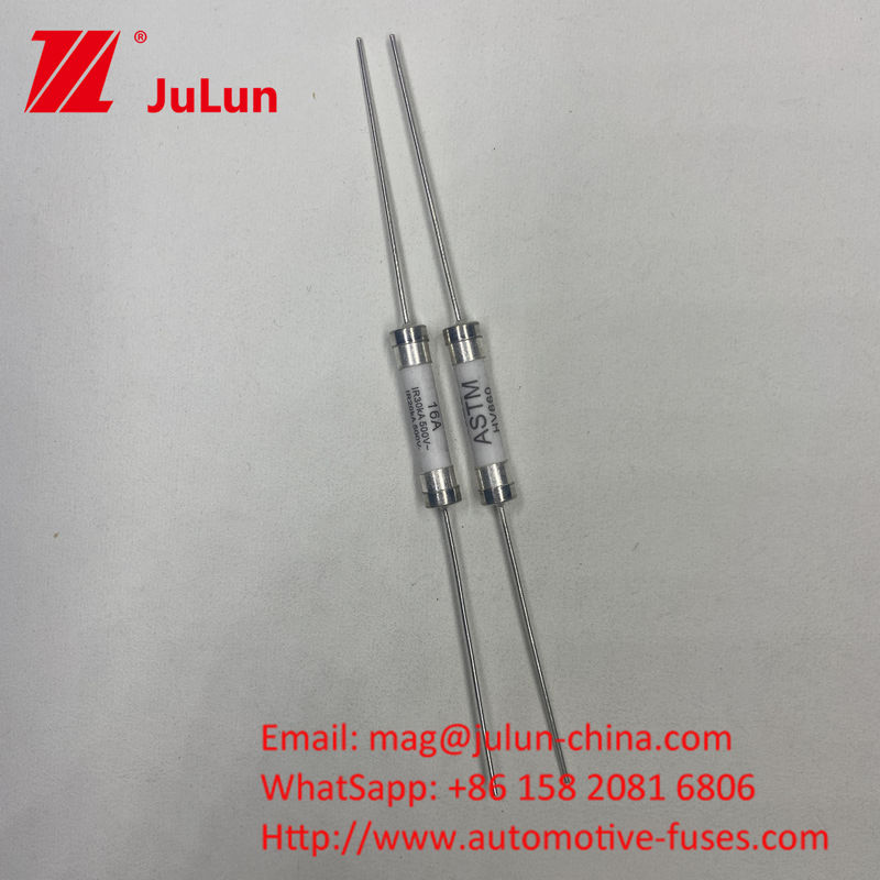 HV660 ASTM 16A 500VDC 30KA Ceramic Automotive Fuses Phương pháp gắn chì trục 6 * 32mm