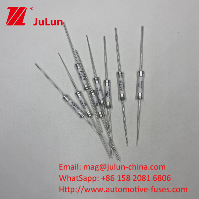 HV660 20A 500VDC ASTM 30KA Ceramic Acting Fuse 10A-30A 500VDC Thiết lập lỗ PCB