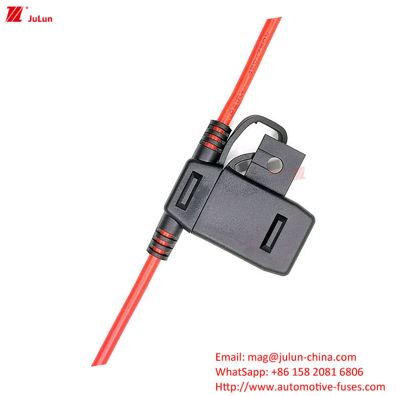 EU UL tiêu chuẩn vận chuyển bộ ngắt mạch nhựa / Nylon Shell Fuse Holder cho bảo vệ mạch điện tử của xe điện năng lượng mới Xe bus Excavators