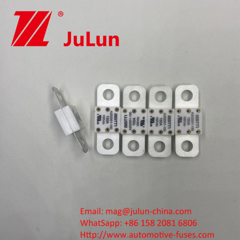 A202001-300A 150VDC Ceramic Automotive Fuses với dòng điện 100A 150A 200A 250A 300A 350A 400A 500A và khoảng cách lỗ 39mm
