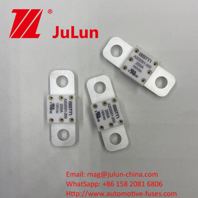 ASTM A202001-100A 150VDC Chất an toàn ô tô gốm kích thước nhỏ khuyến cáo mô-men xoắn chặt chẽ 11-13N · m cho M8 bảo vệ mạch ngắn định lượng điện lực cao