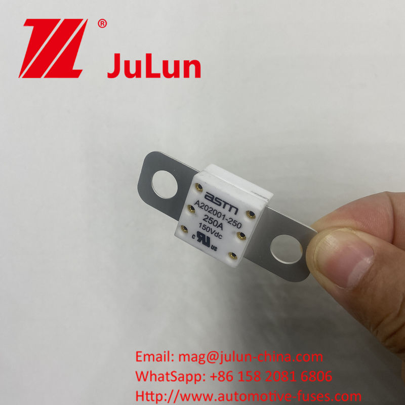 250A 150VDC A202001 ASTM Ceramic Automotive Fuses for Car Charger And Etc. Được làm bằng đồng gốm gốm bạc thạch anh cát vàng
