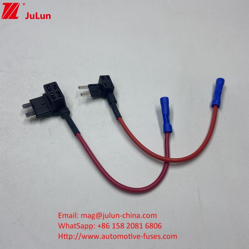 Bộ điều hợp cắm tiêu chuẩn Mini Tap Car Fuse Holder 10A / 15A / 20A Đồng Tin Plating Simple Spiral