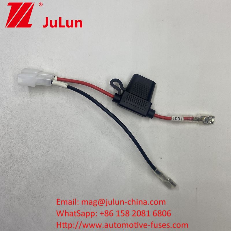 Máy pin Fuse Holder Connector Extension Cable Wire Harness Connector với Red 2-Pin Connector For Kids 12V Ride-On Truck Electric ATV Ebike