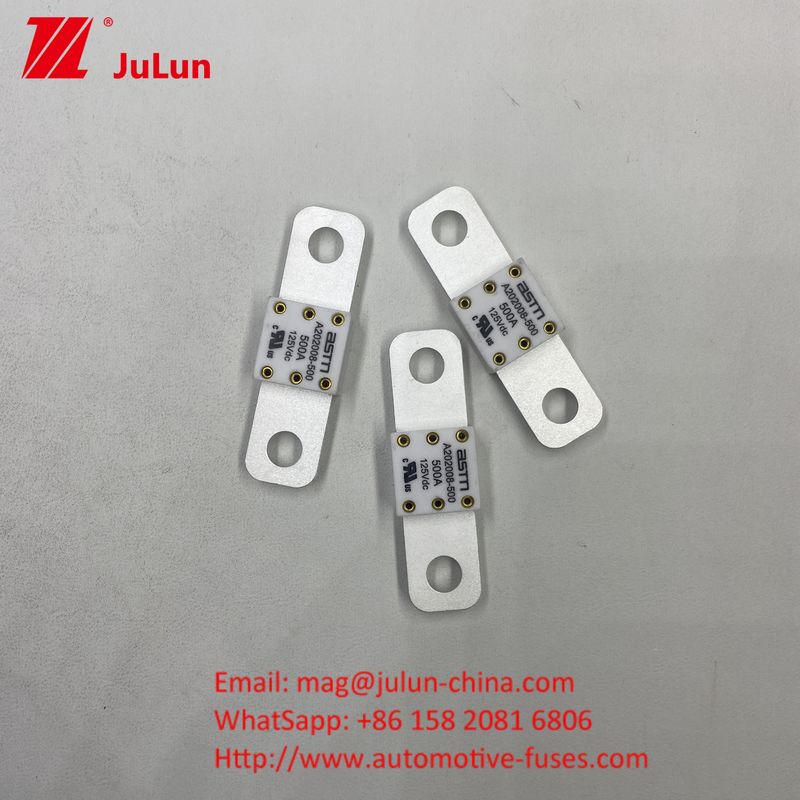 ASTM Fuse xe điện A202008 300A Fuse 125VDC Terminal Type AC Ev Charger Adapter tương thích với 20KA Breaking Capacity