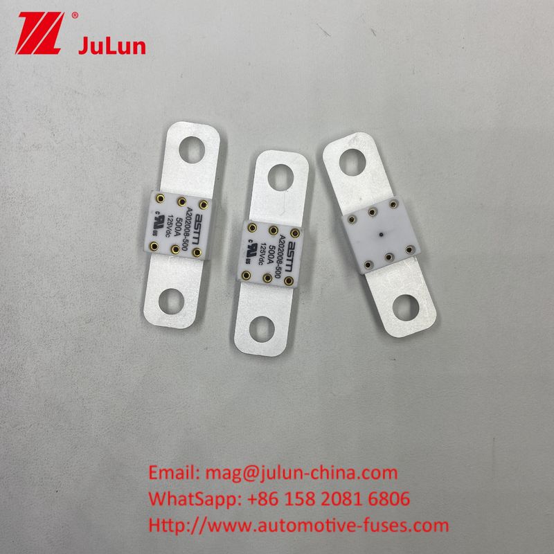 20KA Khả năng phá vỡ xe điện A202008 400A 125VDC Fuse ASTM cho tàu kịch bản ứng dụng