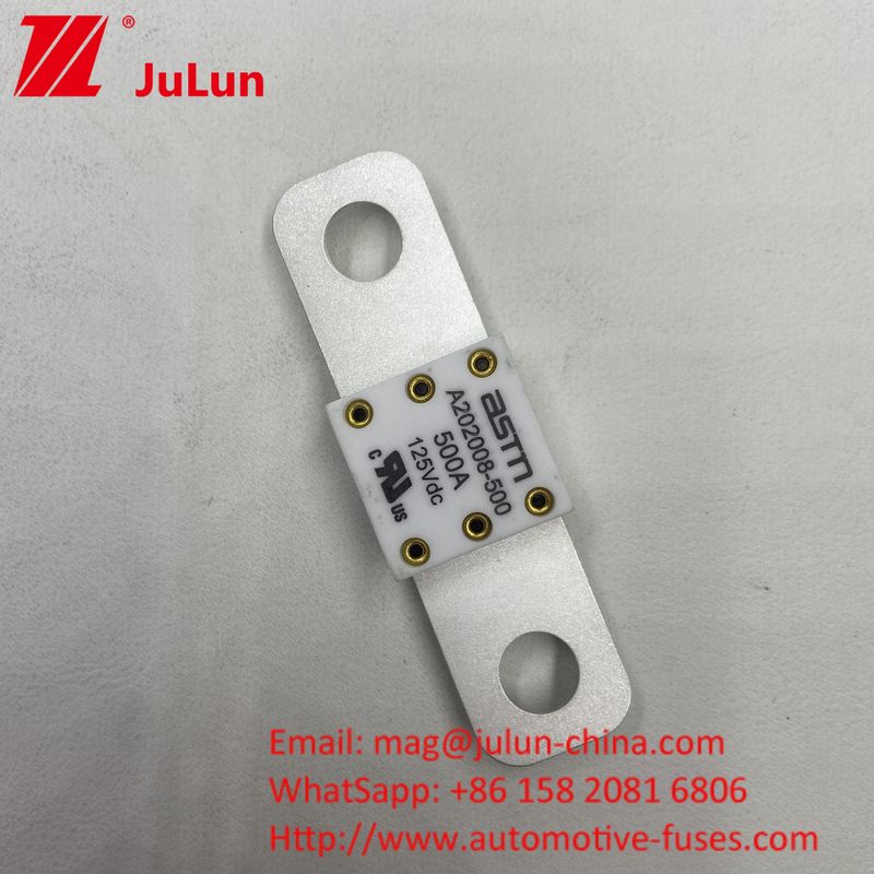 ASTM 400A 125VDC Ceramic Metal Car Battery Fuse Cho Ngành Công nghiệp Ô tô 68*17.7*12mm