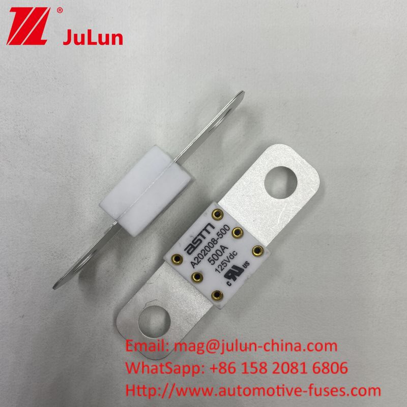 Ev Ceramic Fuse A202008 250A 125VDC Charger Adapter tương thích cho xe tải ô tô A202008 125VDC 100A 125A 150A 200A 250A 300A 400A 500A