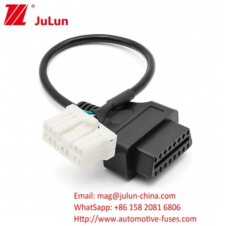 Cáp chuyển đổi chẩn đoán dây chuyền dây chuyền xe hơi 12 chân cho Tesla Model S / X OBD2