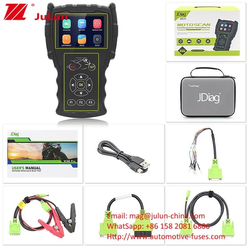 Máy phát hiện xe máy M100 Pro Moto Scanner ECU OBD Chứng minh lỗi