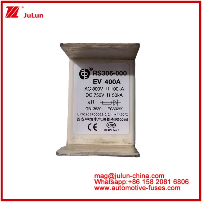 Phân loại sử dụng EV 400A AC800V 100KA DC750V 50KA ống gốm bảo vệ mạch ô tô cho xe điện