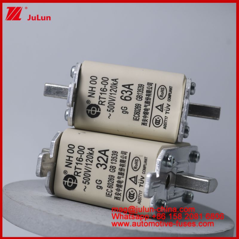 NH00 RT16-00 16A 500V 120KA Ceramic Anl Fuse Automobile Bolt Stud Mount Cho EV / HEV