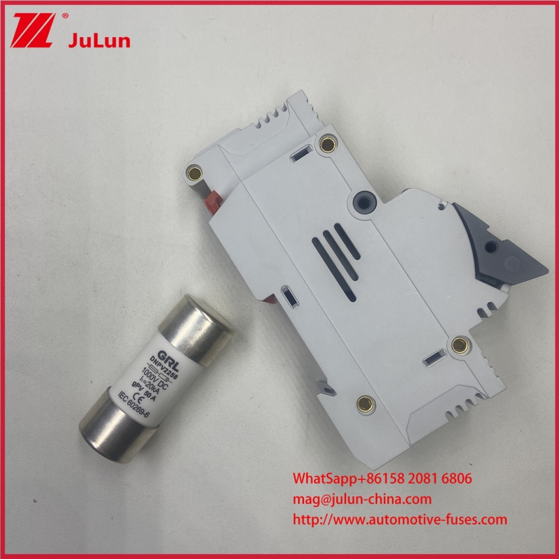Nguồn điện lắp đặt trên thanh ray DIN 10*85mm 1500VDC 32A cho quang điện với chứng nhận IEC 60947-3